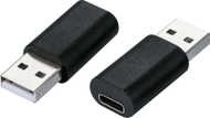 Adaptues USB Value, Type A mashkull në Type C femër, 2.0, i zi