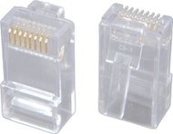 Konektor rrjeti Solarix RJ45 CAT6 UTP 8P8C, për kabllo solid, 100 copë