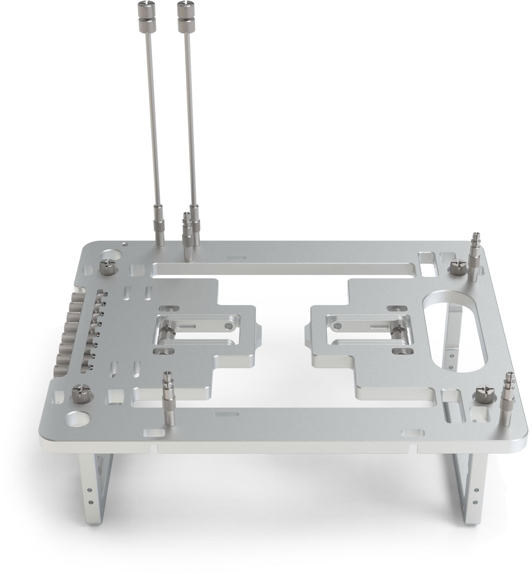 Benchtable Streacom BC1 V2 Mini, për Mini ITX, alumini, argjendtë