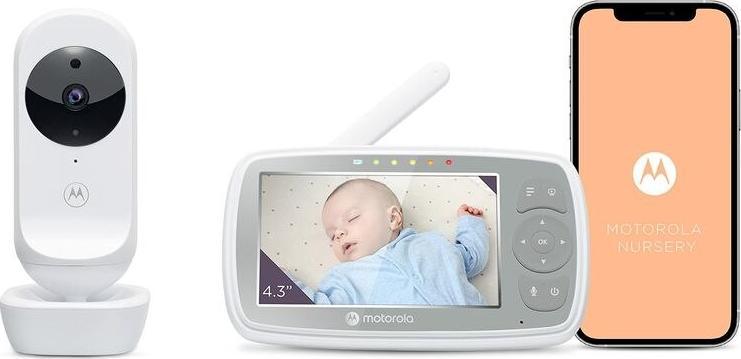 Monitor për bebe Motorola VM44 Connect, ekran 4.3", Wi Fi, i bardhë