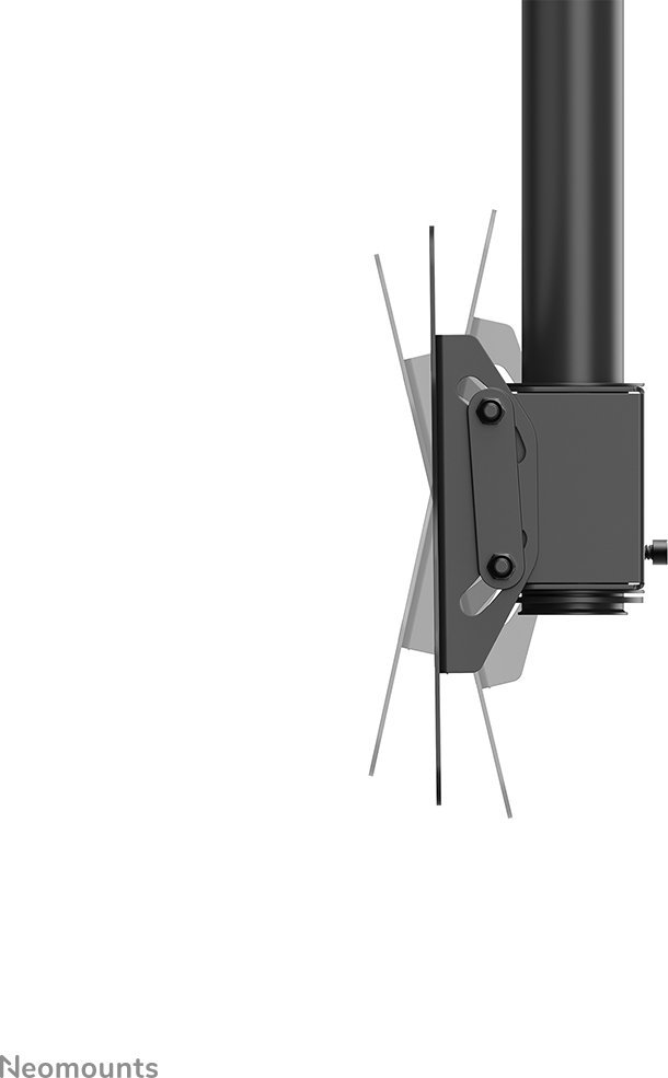 Mbajtëse tavani për monitor TV Neomounts CL35-340BL12, 23-42", lartësi 106-156 cm, e zezë