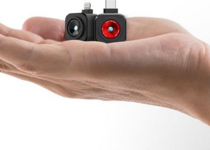 Objektiv makro SeeK për kamera termale Seek Thermal Nano, për inspektime të afërta, i zi