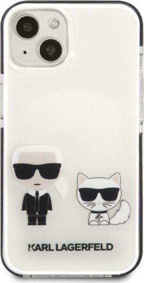 Mbështjellëse telefoni Karl Lagerfeld KLHCP13STPEKCW, për iPhone 13 mini 5.4", hardcase, e bardhë