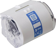 Shirit printimi për etiketa Brother Genuine CZ‑1005, 5m x 50mm, i bardhë