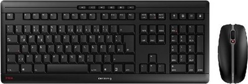Set tastierë dhe mi CHERRY STREAM DESKTOP, wireless, USB, i zi