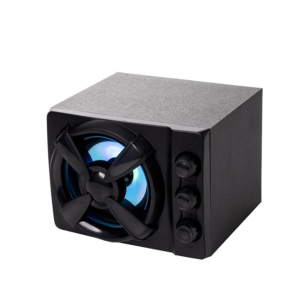 Altoparlantë gaming Spacer 2.1, 11W RMS, 4x LED, të zinj