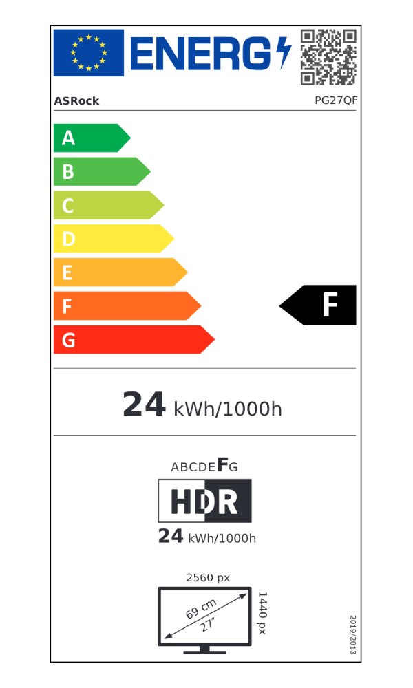 Monitor Asrock Phantom Gaming PG27QFT1B, 27", WQHD, 180Hz, i zi