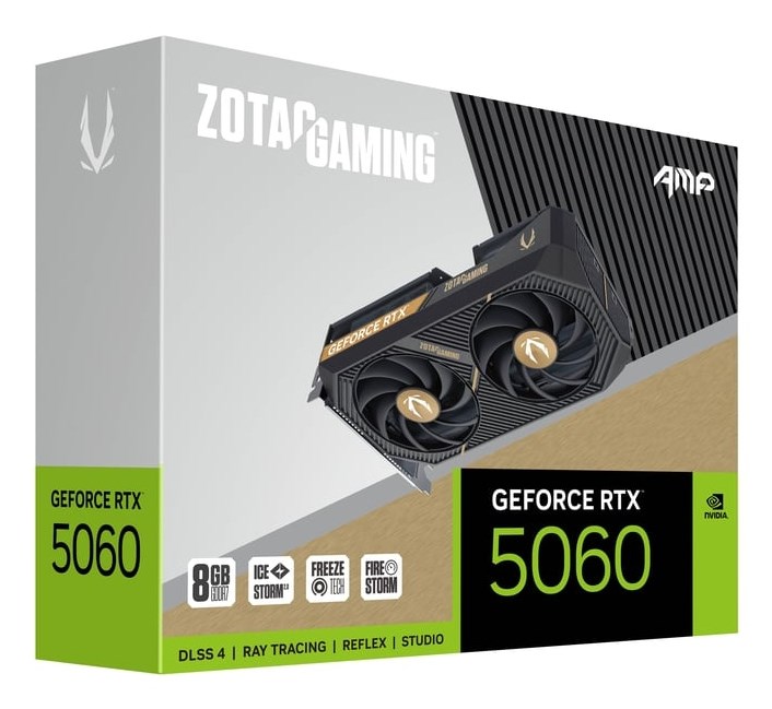 Kartelë grafike Zotac GAMING GeForce RTX 5060 AMP NVIDIA 8 GB GDDR7