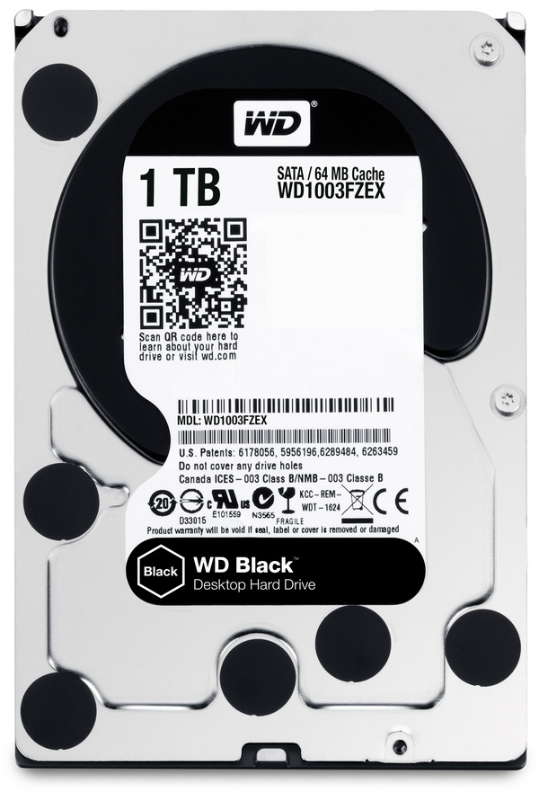 Hard Disk Western Digital, 1TB, 3.5", 7200RPM, 64MB Cache, SATA 6Gb/s, i zi