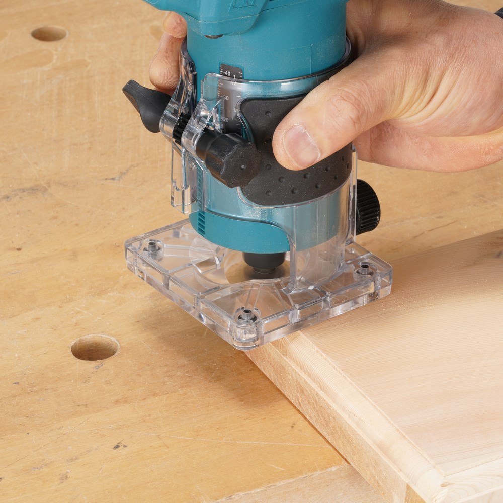 Frezë trimmer pa kabllo Makita DRT52 18V LXT, brushless, 1/4", pa bateri