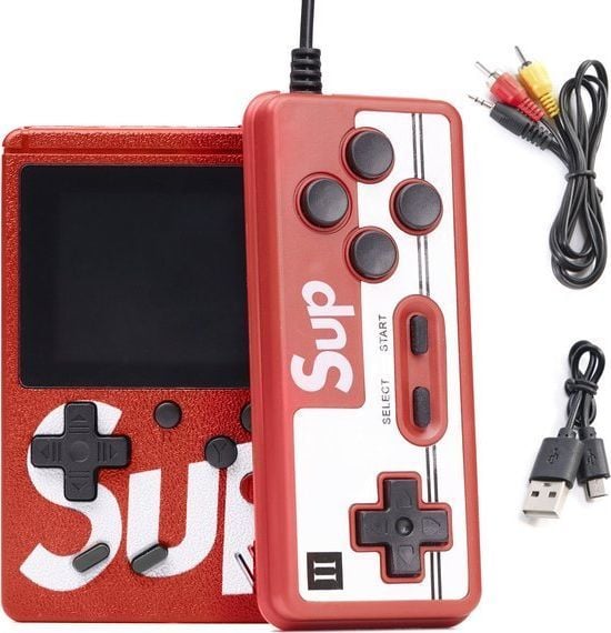 Konzolë mini RETRO Sup, 400 lojëra, e kuqe