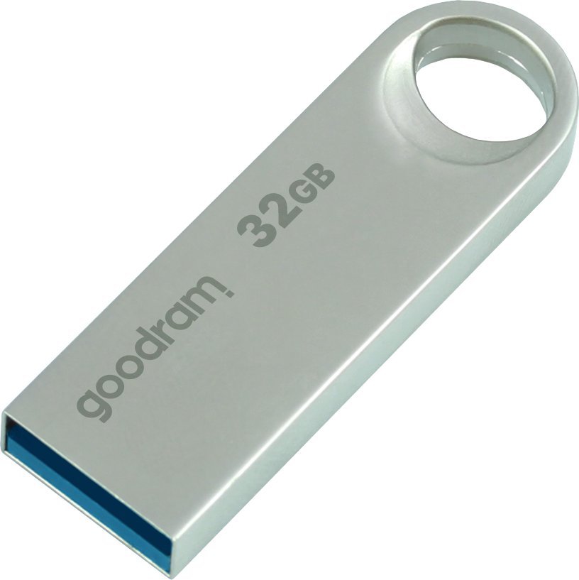 USB GoodRam UNO3, 32GB, metalik, e kuqe
