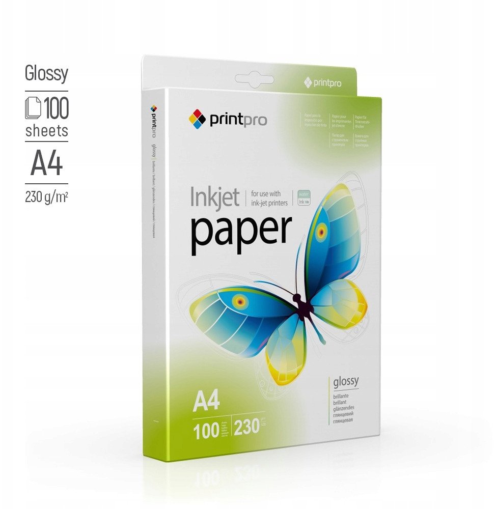 Letër fotografike ColorWay Print Pro, A4, 230g, 100 fletë, me shkëlqim