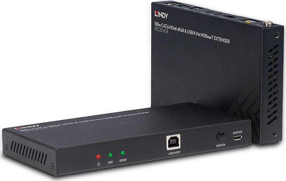 Extender HDMI Lindy HDBaseT KVM 100m, 4K60, Cat.6, i zi