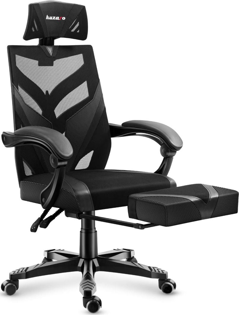 Karrige gaming Huzaro Combat 5.0, mekanizëm rrotullues, deri 140 kg, e zezë