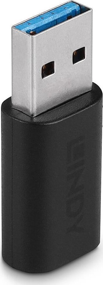 USB адаптер Линди 41904, USB C во USB A, USB 3.2, црн