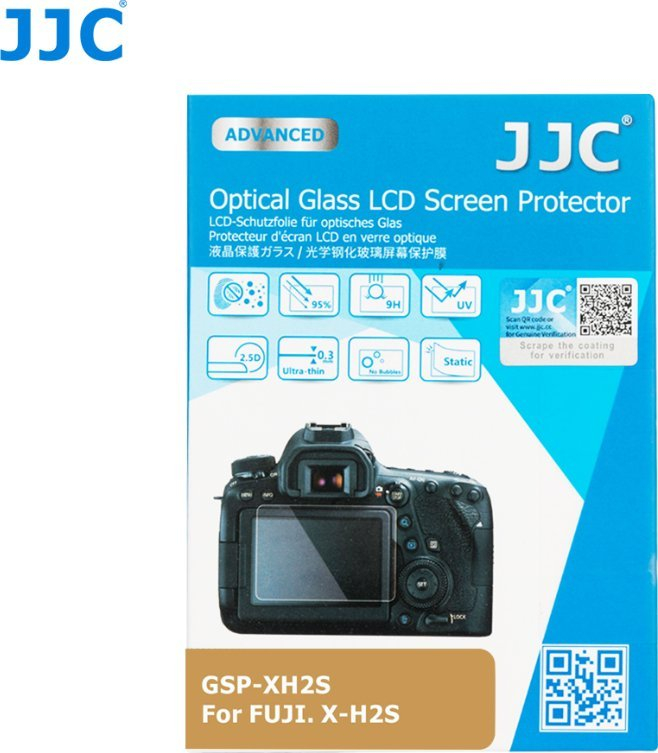 Mbrojtës ekrani JJC GSP XH2S, xham i temperuar, për Fujifilm X H2S