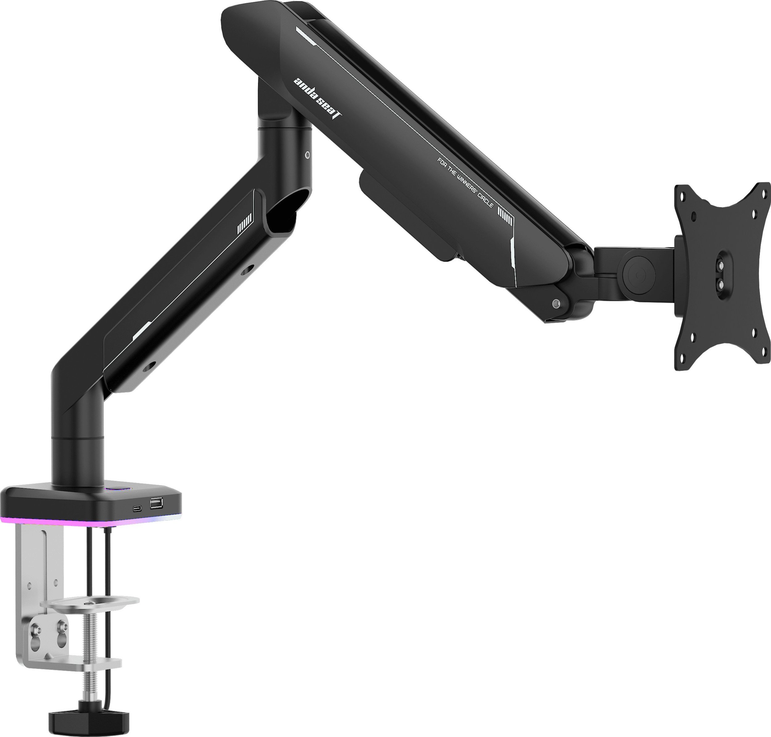 Mbajtëse monitori Anda Seat Stealth II Pro RGB, 17-42", deri 15kg, e zezë