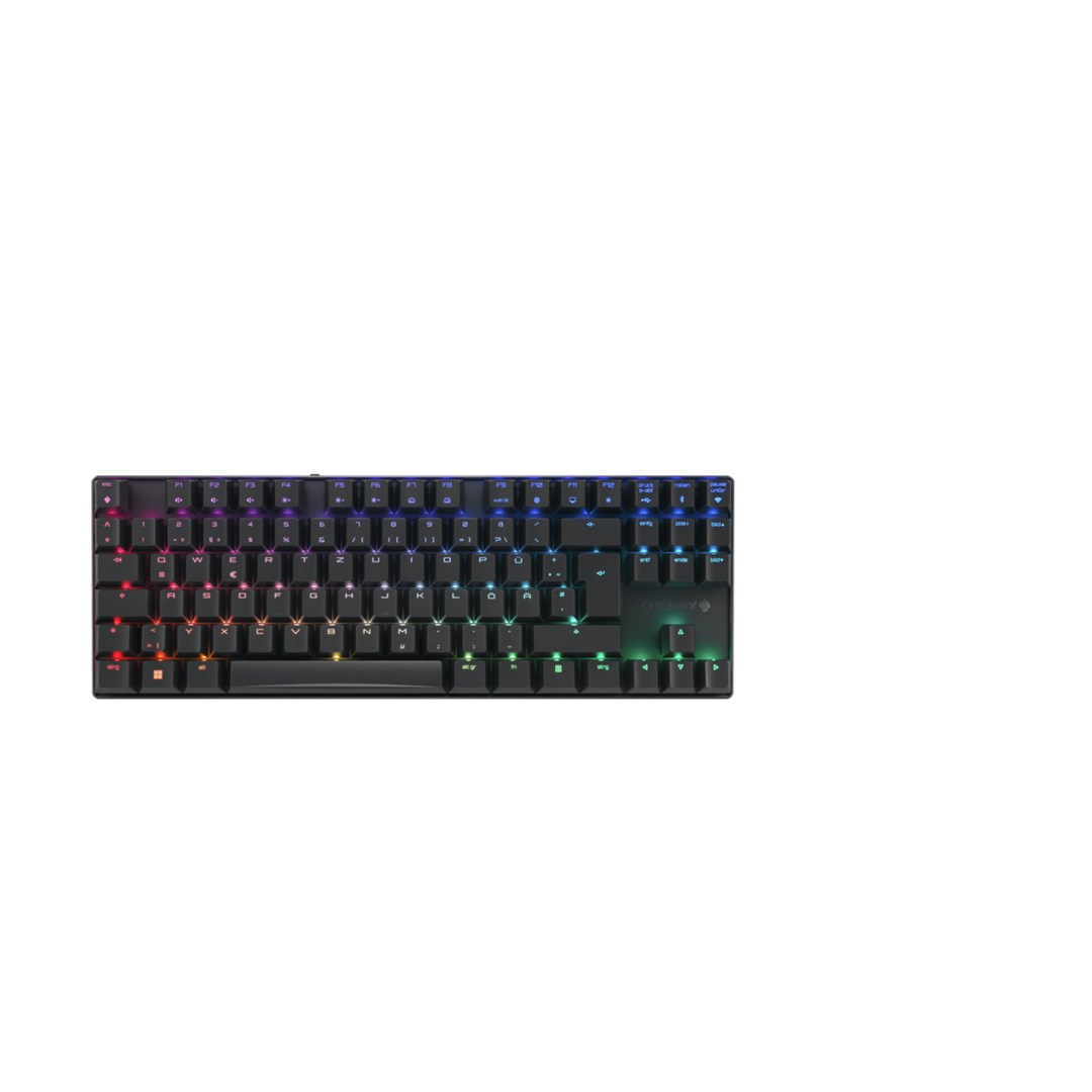 Tastierë CHERRY MX 8.2 TKL Wireless RGB, QWERTZ, e zezë
