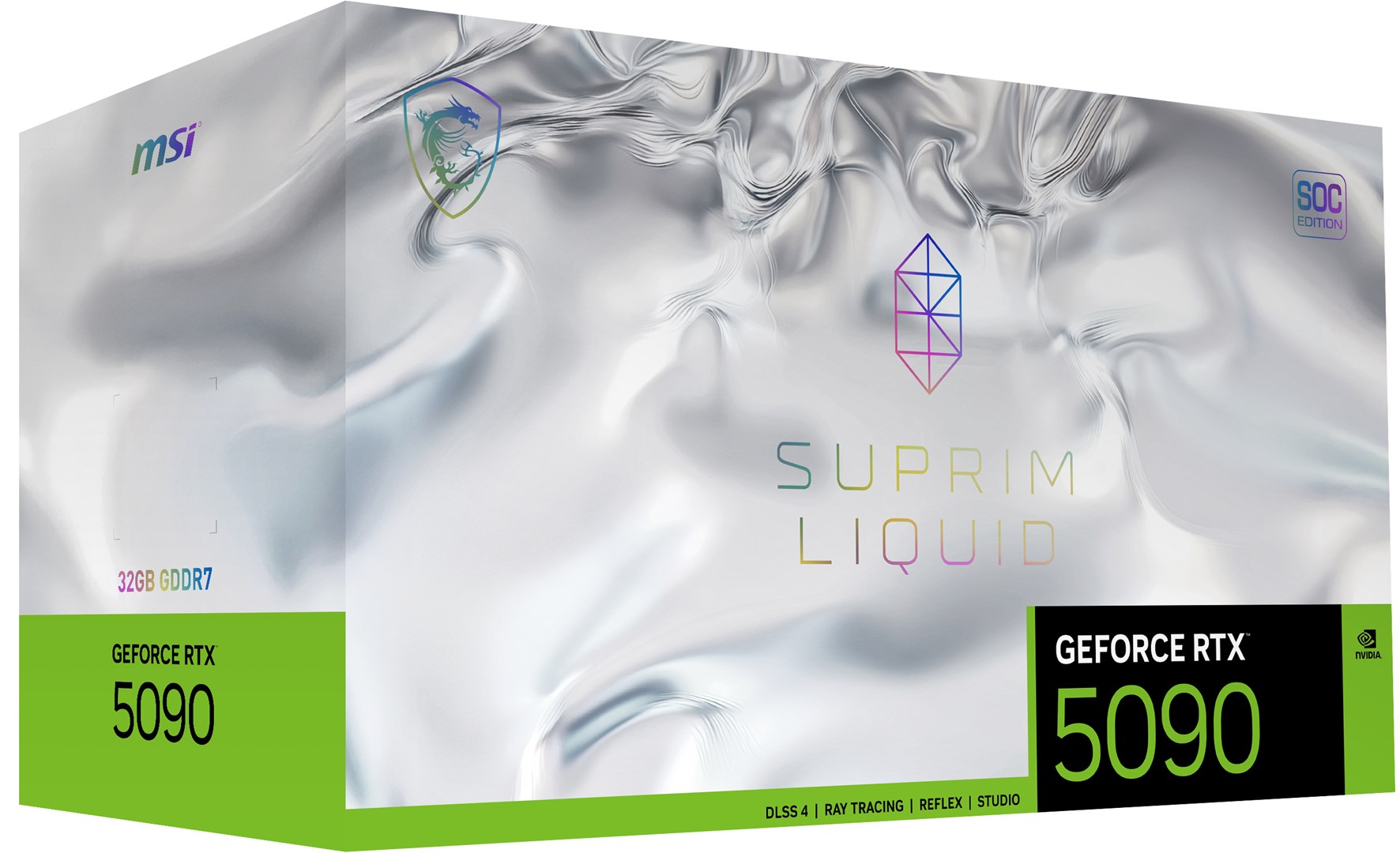 Kartelë grafike MSI Suprim GeForce RTX 5090 32G Liquid SOC, NVIDIA, 32GB GDDR7
