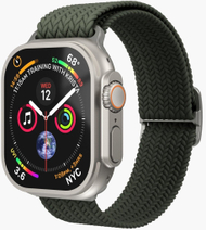 Rrip ore Vonmählen Woven Loop, për Apple Watch 40 41 42mm, najlon, i gjelbër