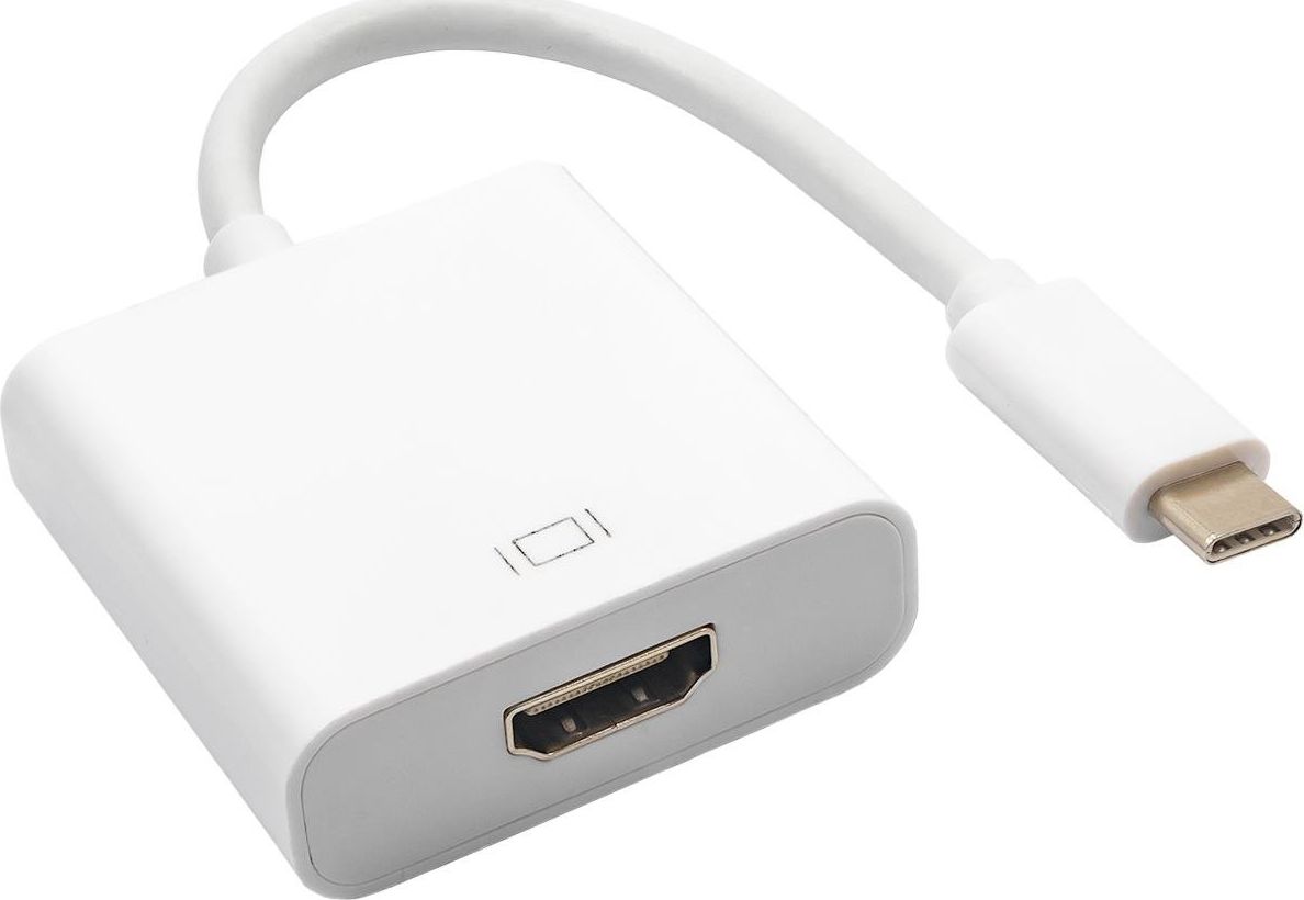 Përshtatës Akyga USB-C në HDMI, i bardhë