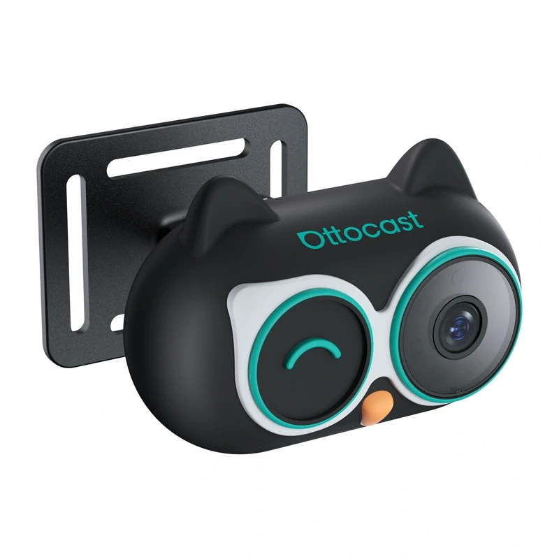 Adapter makinë Ottocast CarPlay Wireless me Car Nanny, kamerë kabine, i zi