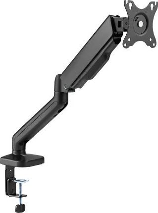 Mbajtës monitori HiSmart Single Spring Assisted, 17-32", 9 kg, i zi