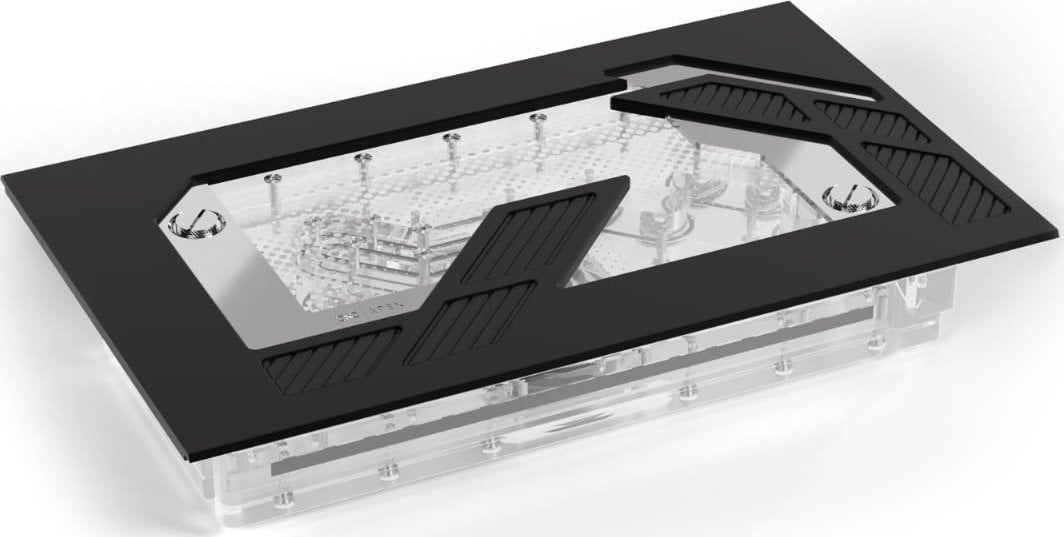 Pllakë distro Alphacool Apex Dark Base Pro 901, me pompë Apex, e zezë