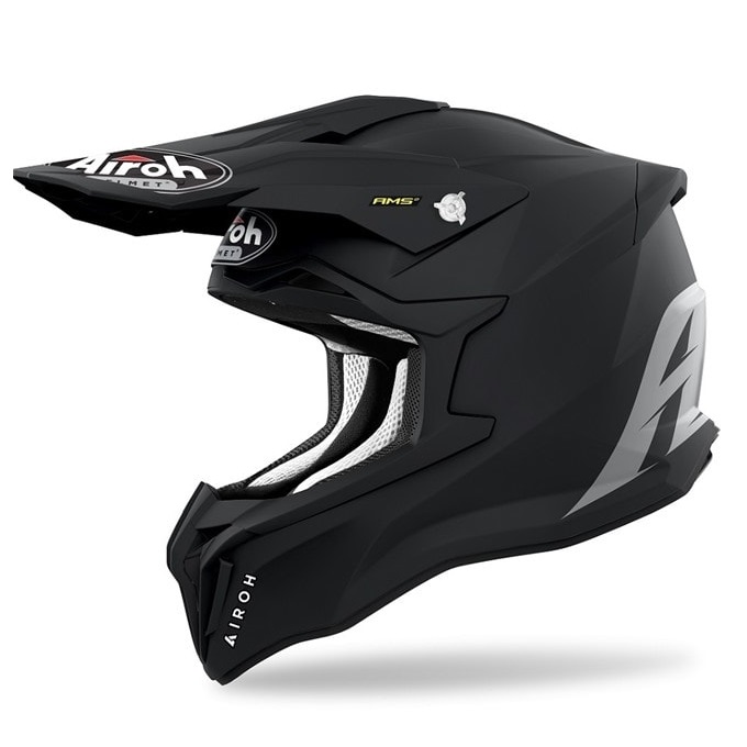 Helmetë motocross Airoh Strycker Color Carbon, madhësia S, e zezë