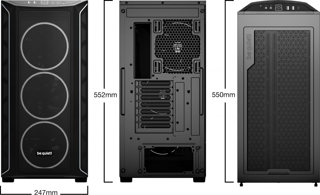 Куќиште за компјутер be quiet! Shadow Base 800 FX, Midi Tower