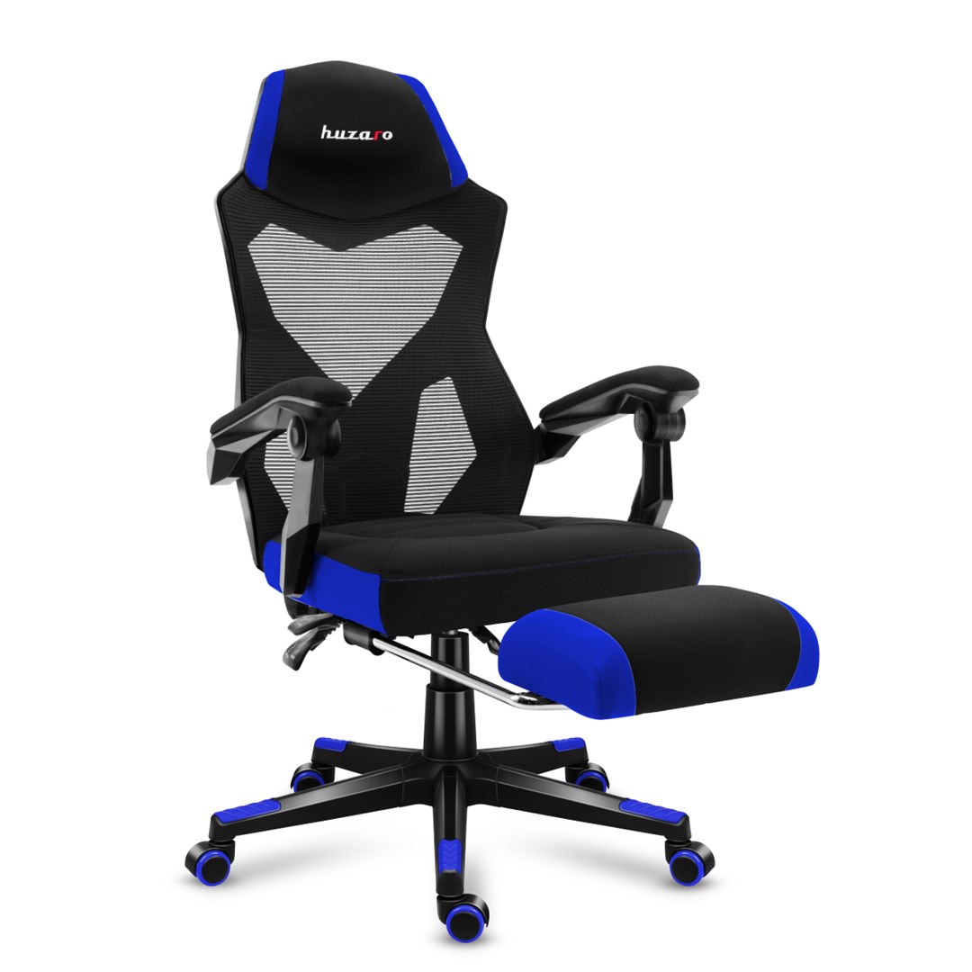Karrige lojërash HUZARO COMBAT 3.0, 140kg, e zezë/e kaltër