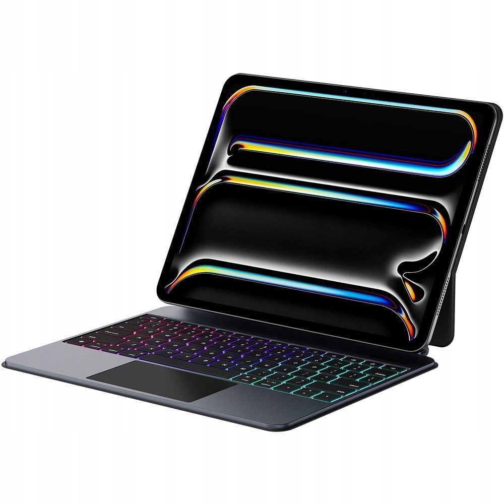 Mbulesë me tastierë Dux Ducis MK Series për Apple iPad Pro 13" 2024, Bluetooth, me folio, e zezë