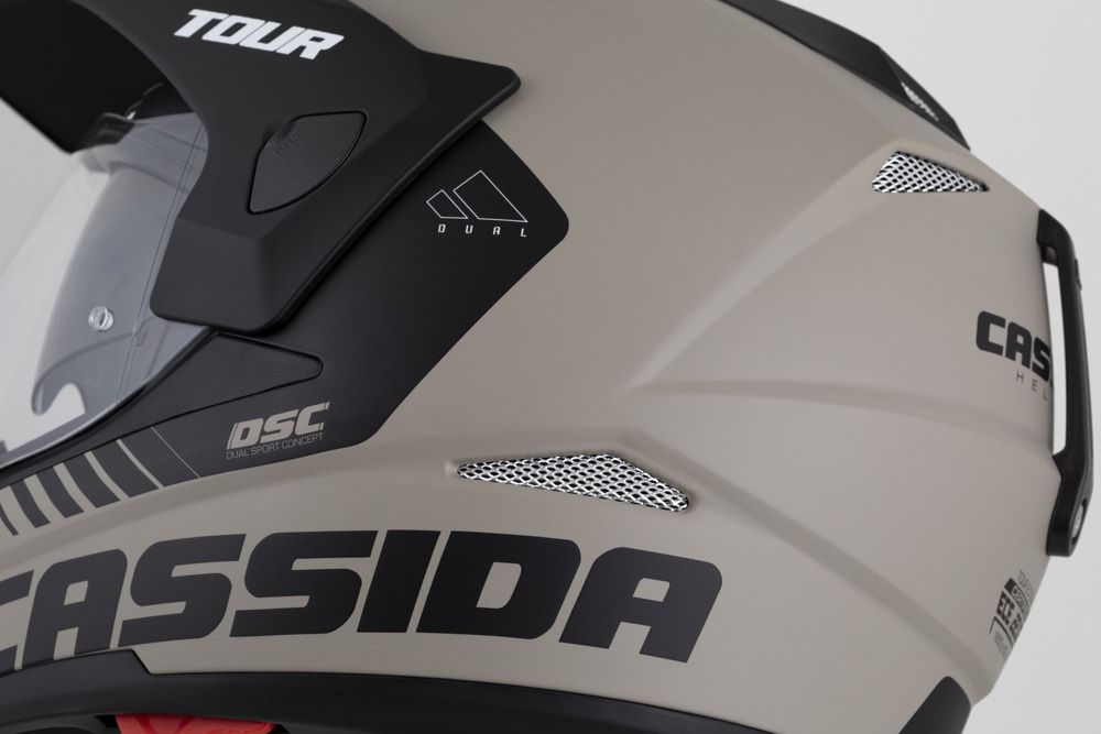 Kaskë moto CASSIDA Tour 2.0 Dual, polikarbonat, visor Pinlock ready, rërë mat e zezë