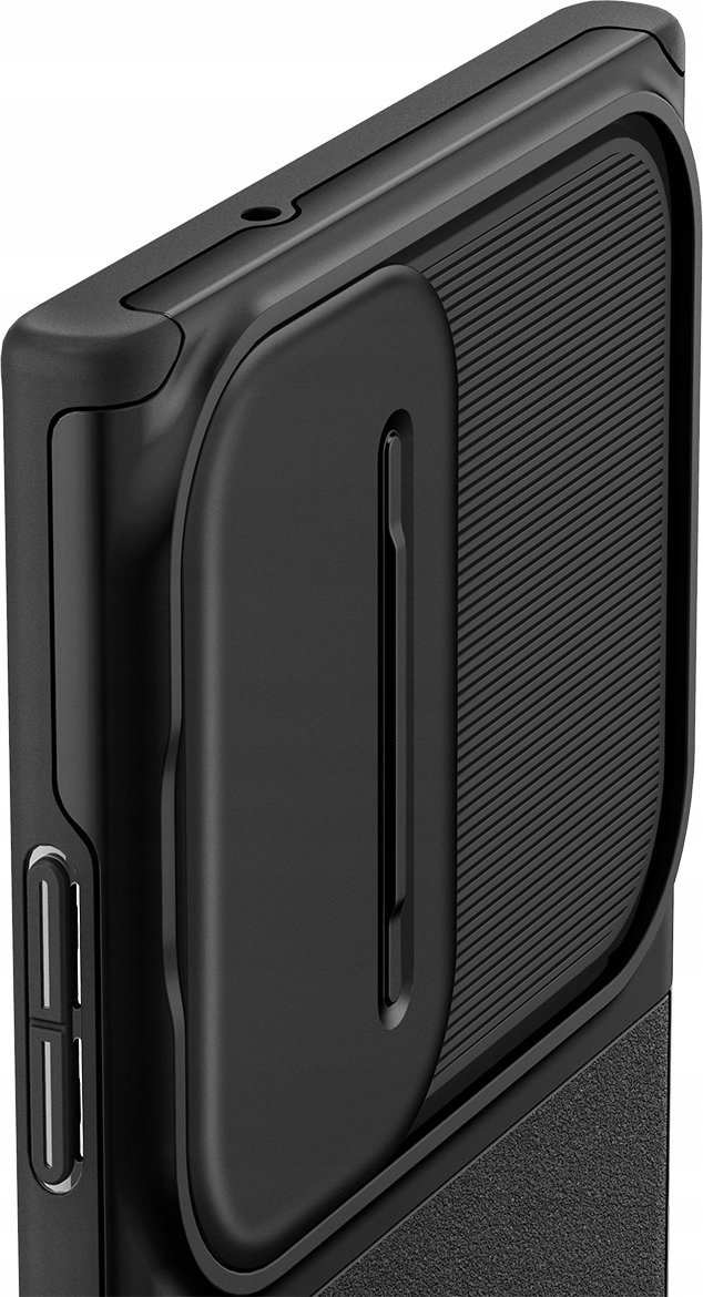 Mbrojtëse telefoni Spigen Optik Armor për Samsung Galaxy S25 Ultra, kapak kamere, e zezë