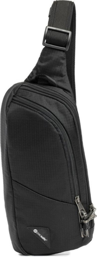 Çantë njëkrahëshe Pacsafe Vibe 150, anti vjedhje, najlon, e zezë