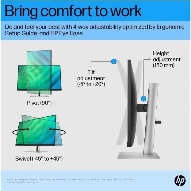 Monitor HP E27 G5, 27", 1920 x 1080, i zi