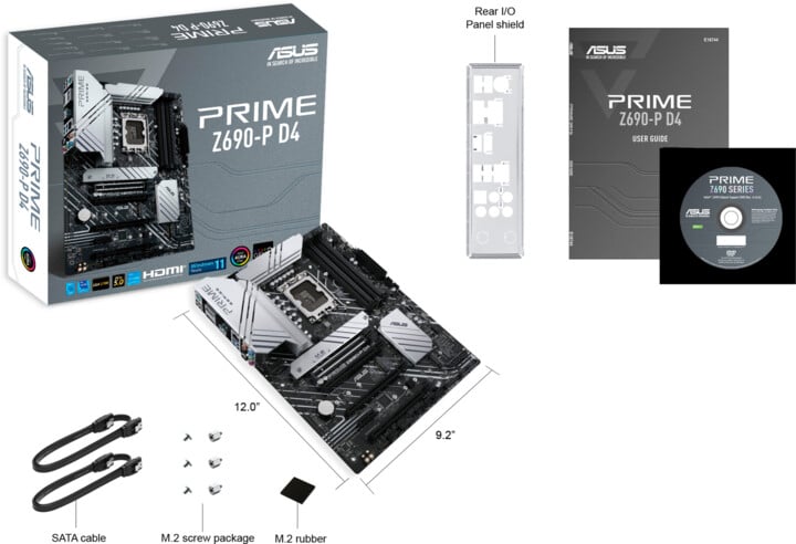 [OUTLET] Pllakë amë ASUS PRIME Z690-P D4 - Intel Z690