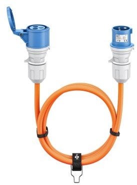 Kabllo zgjatues Goobay CEE, 10 m, IP44, portokalli