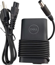 Adapter karikues laptopi Dell 65W, Barrel 4.5 x 3mm, prizë UK, i zi