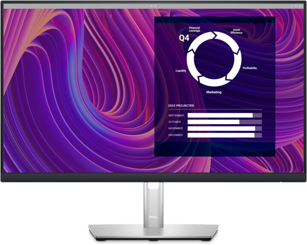 Monitor Dell P2423D - LED, 23.8", QHD, i zi / argjendtë