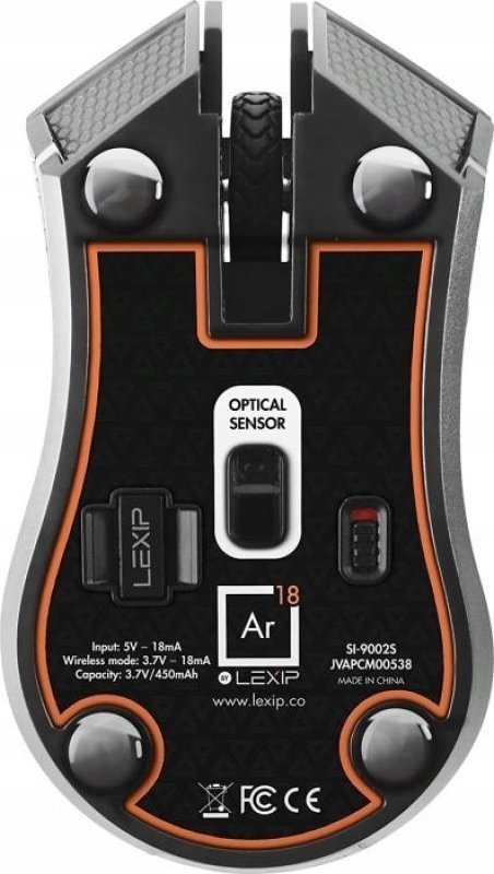 Maus gaming Lexip AR18, wireless dhe me kabllo, sensor optik, i zi