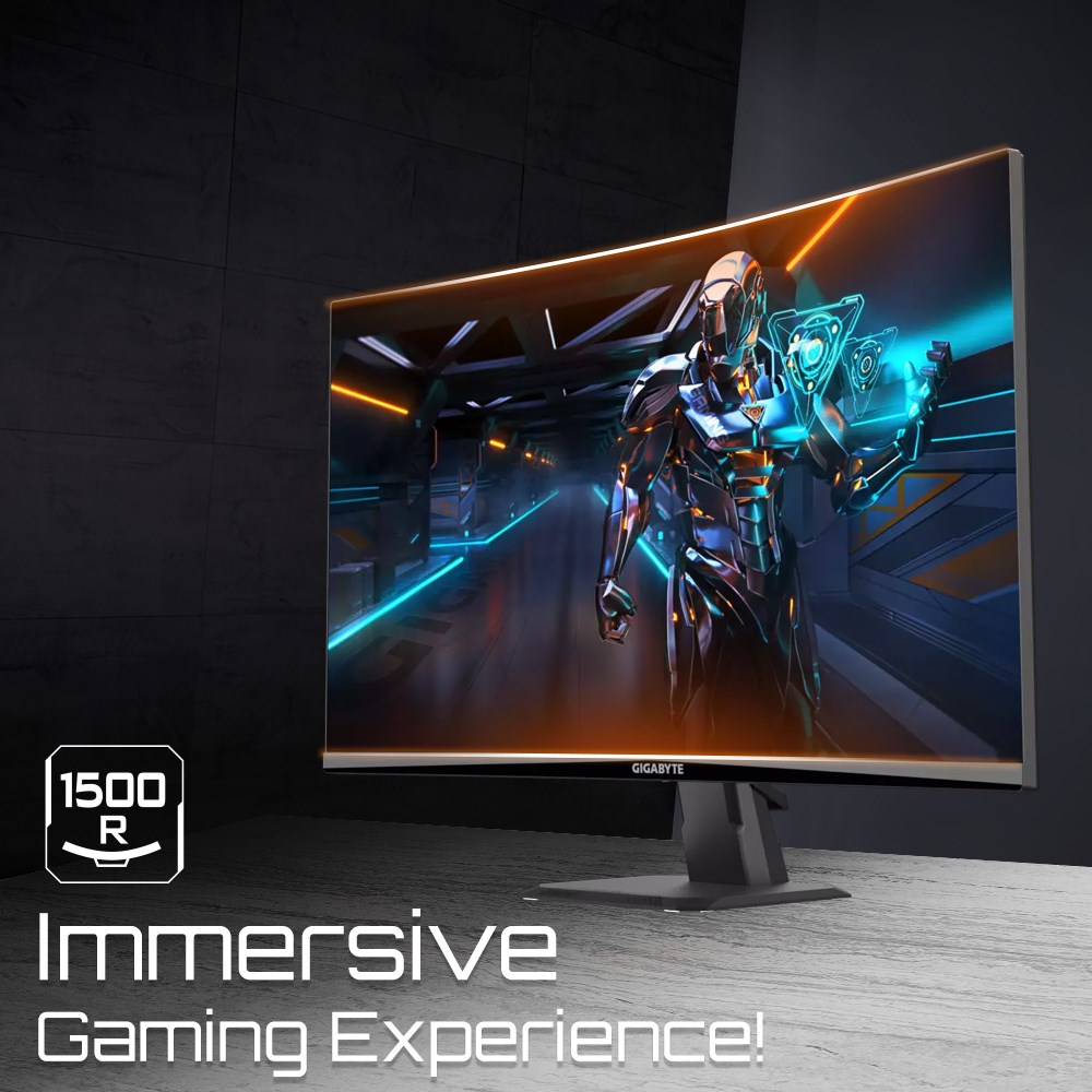 Monitor Gigabyte GS27QC-EK, 27", WQHD, e zezë