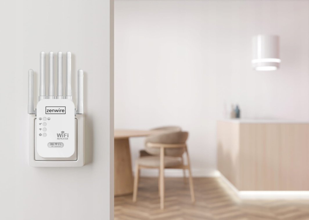 Përforcues WiFi Zenwire WD-R1201U, WiFi 5, 1200Mb/s, i bardhë