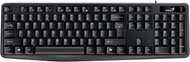 Tastierë Genius KB-117 Copilot, me kabllo USB, rezistente ndaj ujit, e zezë