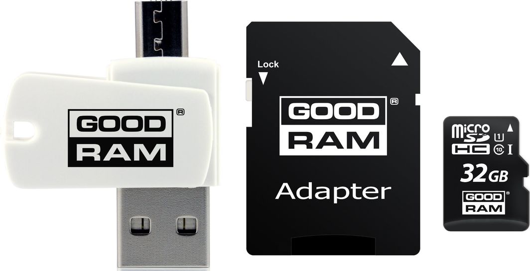 Kartë MicroSDHC GoodRam All-in-One, 32GB, Klasa 10 UHS-I/U1 (M1A4-0320R12)