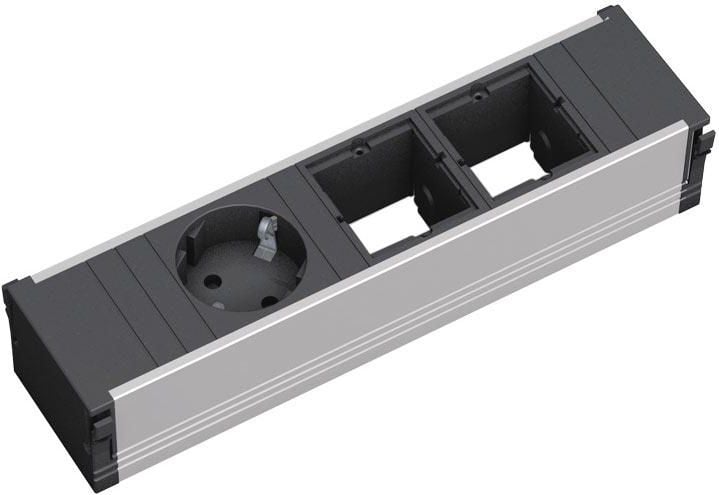 Zgjatues tavoline Bachmann CONI 912.002, 1 dalje, alumini, i zi