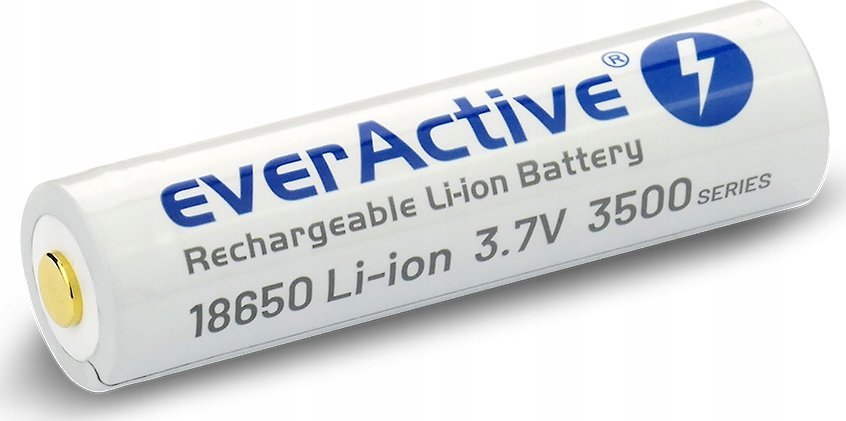 Bateri e rikarikueshme everActive 18650, 3500 mAh, 3.7V, me mbrojtje