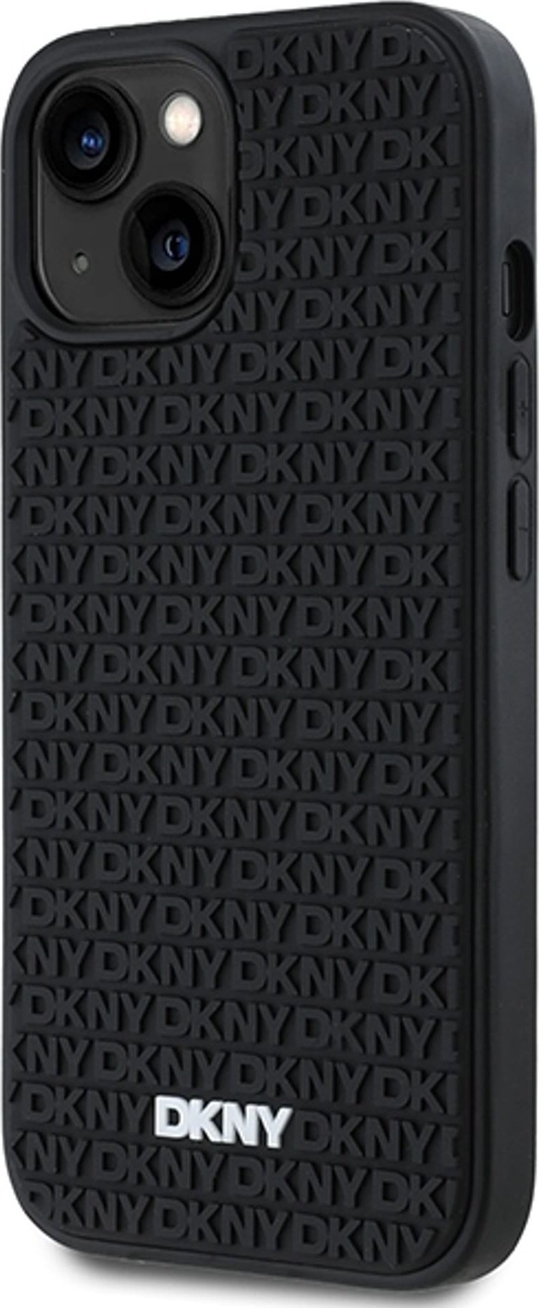 Mbështjellës telefoni DKNY DKHCP15S3DRPWK, për iPhone 15 14 13 6.1", hardcase 3D rubber, i zi