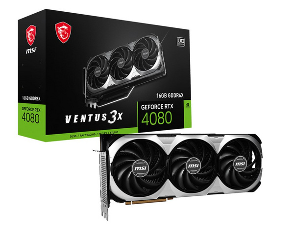 Kartelë grafike MSI GeForce RTX 4080 Ventus 3X OC, 16GB GDDR6X